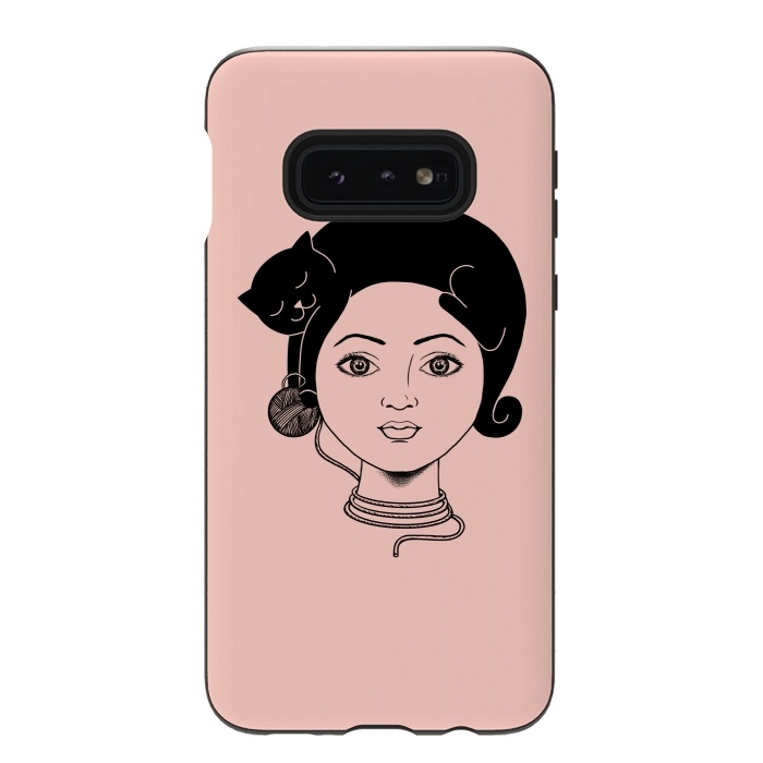 Galaxy S10e StrongFit Cat Lady by Coffee Man