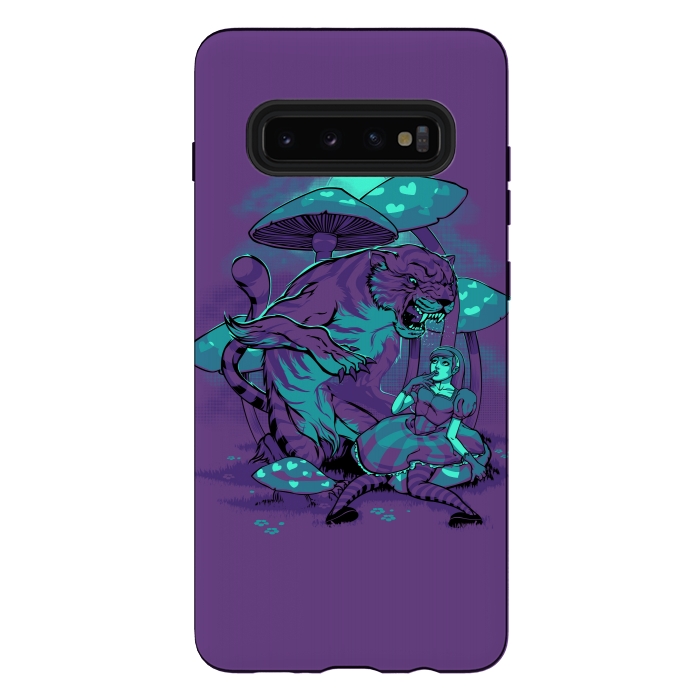 Galaxy S10 plus StrongFit Cheshire Cat by Draco