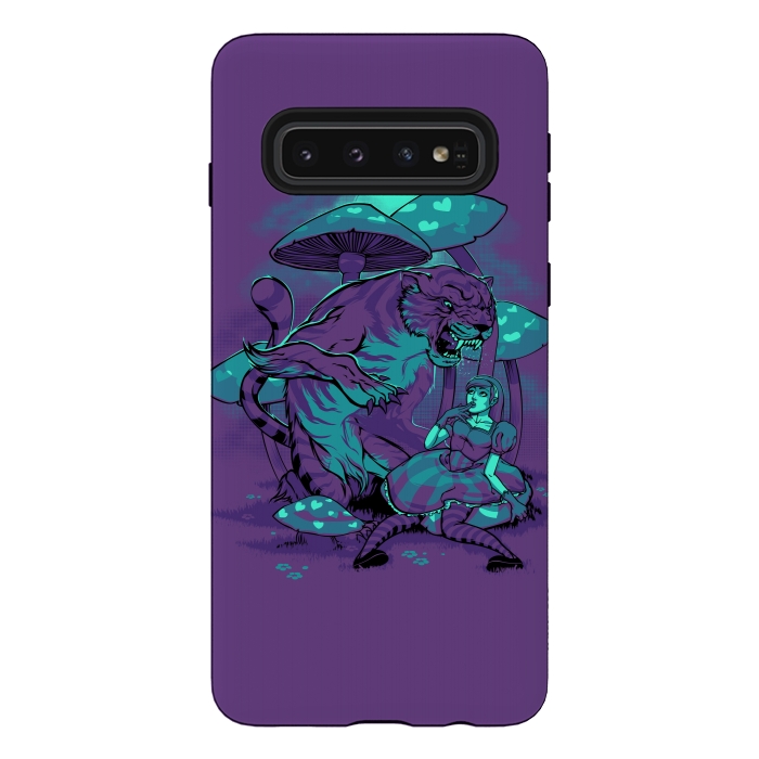 Galaxy S10 StrongFit Cheshire Cat by Draco