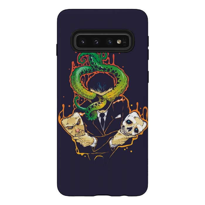 Galaxy S10 StrongFit Faceless Man by Draco