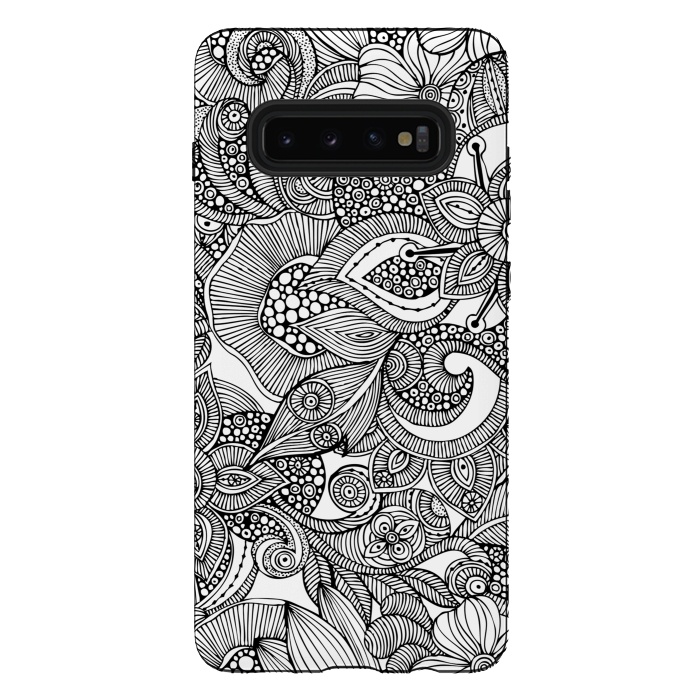 Galaxy S10 plus StrongFit Doodles by Valentina Harper