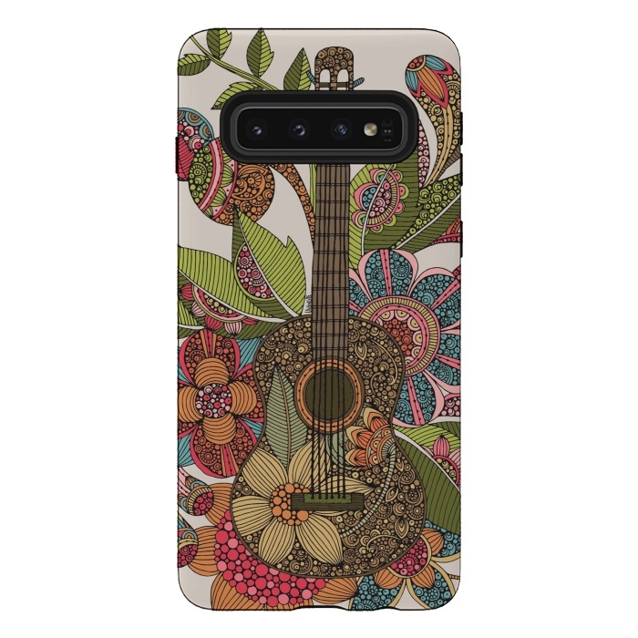 Galaxy S10 StrongFit Ever guitar by Valentina Harper