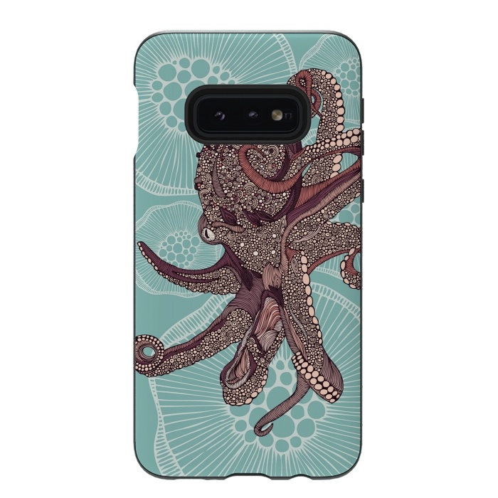 Galaxy S10e StrongFit Octopus by Valentina Harper