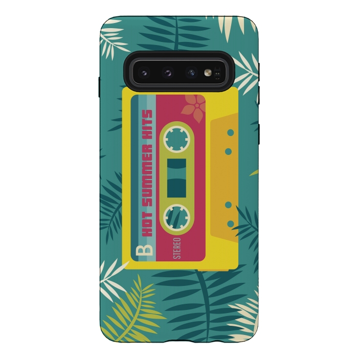 Galaxy S10 StrongFit Hot Summer Retro Tape by Dellán