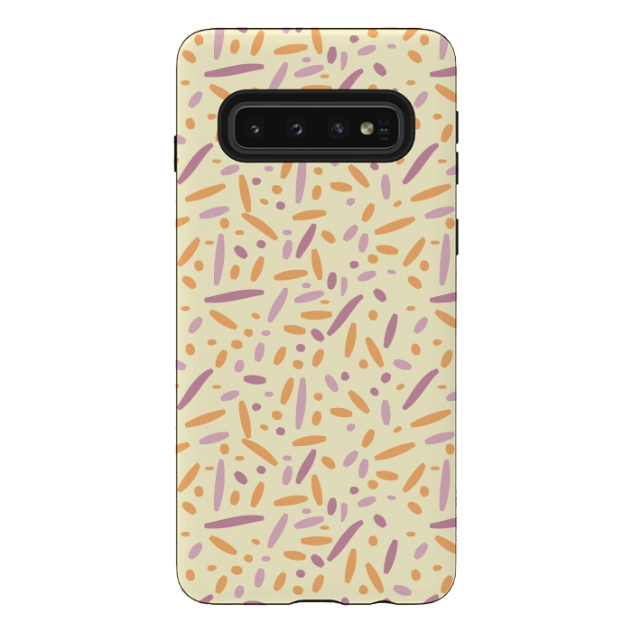 Galaxy S10 StrongFit Icecream Sprinkles by Edith May