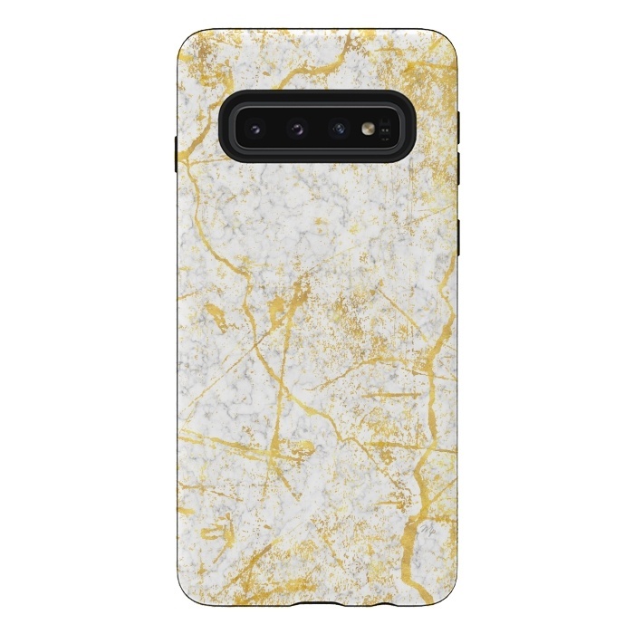 Galaxy S10 StrongFit Golden Marble by Martina
