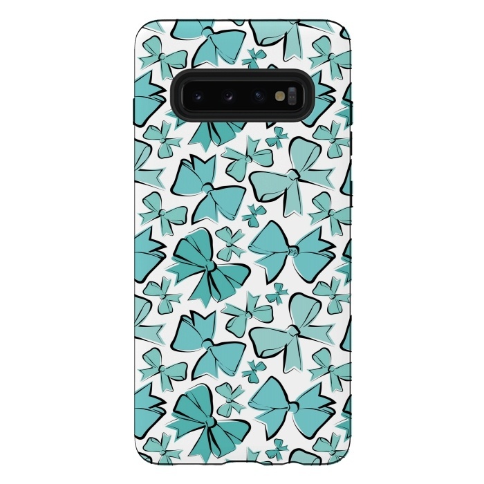 Galaxy S10 plus StrongFit Blue Bows by Martina
