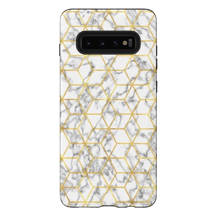 Galaxy S10 plus StrongFit Graphic Marble by Martina