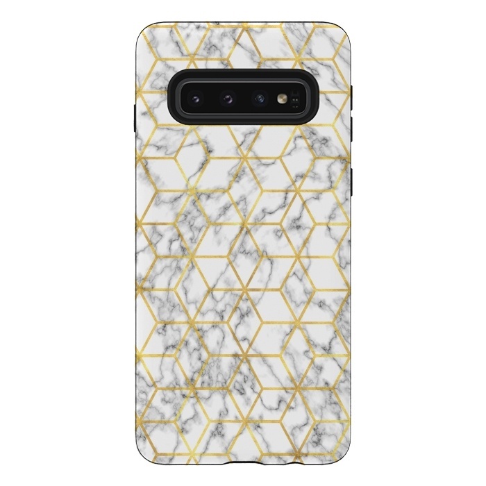 Galaxy S10 StrongFit Graphic Marble by Martina