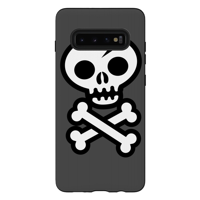 Galaxy S10 plus StrongFit Skull & Crossbones by Wotto