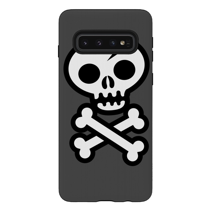 Galaxy S10 StrongFit Skull & Crossbones by Wotto