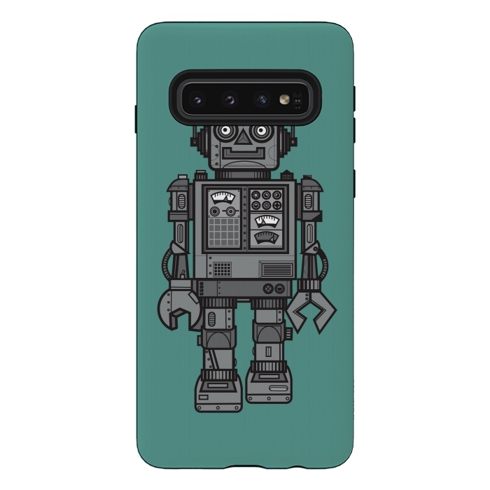 Galaxy S10 StrongFit A Vintage Robot Friend by Wotto