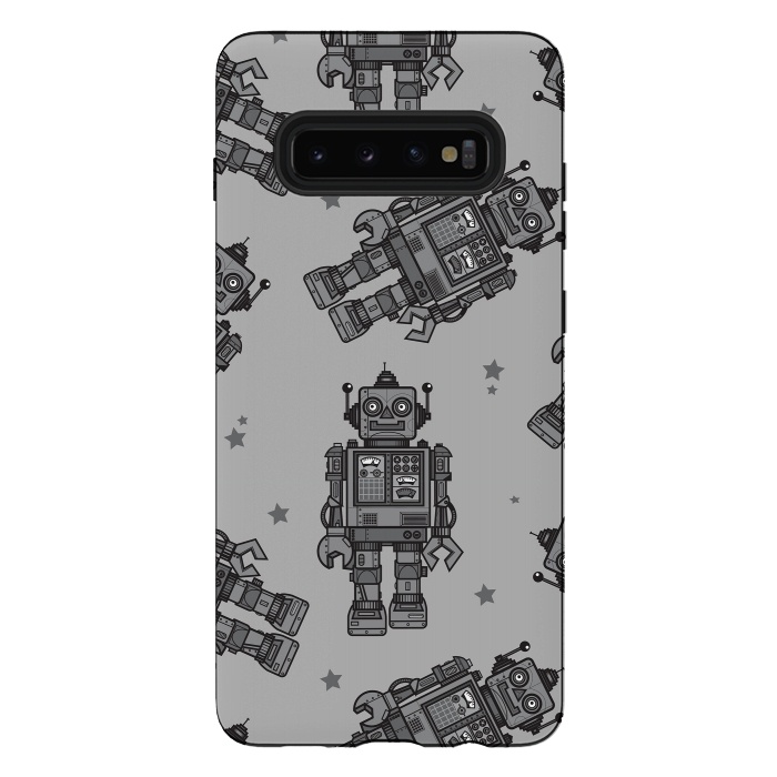 Galaxy S10 plus StrongFit A Vintage Robot Friend Pattern  by Wotto
