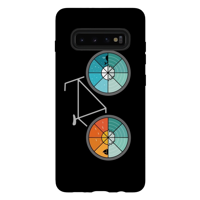 Galaxy S10 plus StrongFit Bicycle Landscape by Coffee Man