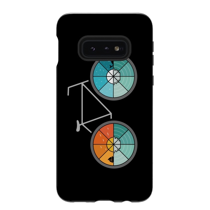 Galaxy S10e StrongFit Bicycle Landscape by Coffee Man