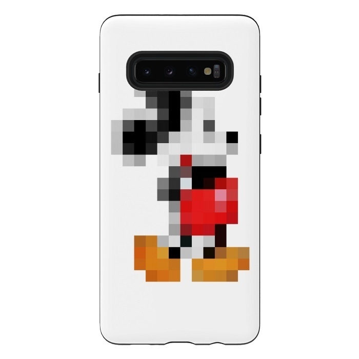 Galaxy S10 plus StrongFit Mickey Mouse Pixel by Alisterny