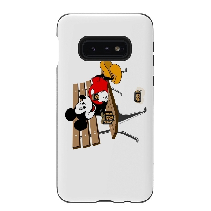 Galaxy S10e StrongFit Mickey Mouse Drinking Star Wars Beer by Alisterny