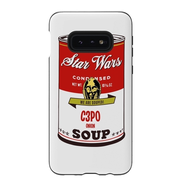 Galaxy S10e StrongFit Star Wars Campbells Soup C3PO by Alisterny
