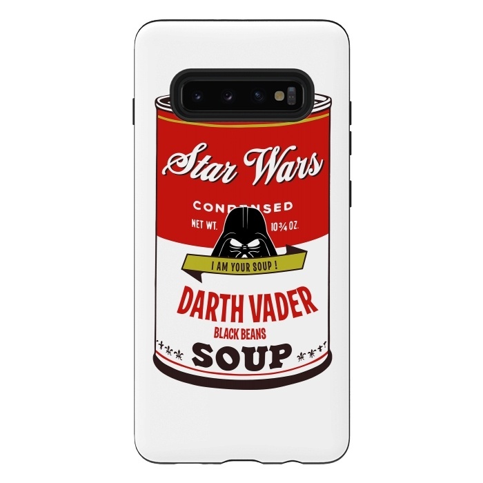 Galaxy S10 plus StrongFit Star Wars Campbells Soup Vader by Alisterny
