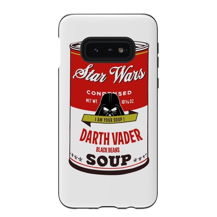 Galaxy S10e StrongFit Star Wars Campbells Soup Vader by Alisterny