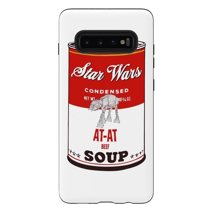 Galaxy S10 plus StrongFit Star Wars Campbells Soup At-At by Alisterny