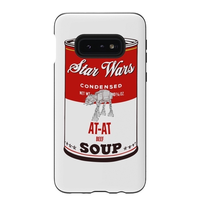 Galaxy S10e StrongFit Star Wars Campbells Soup At-At by Alisterny