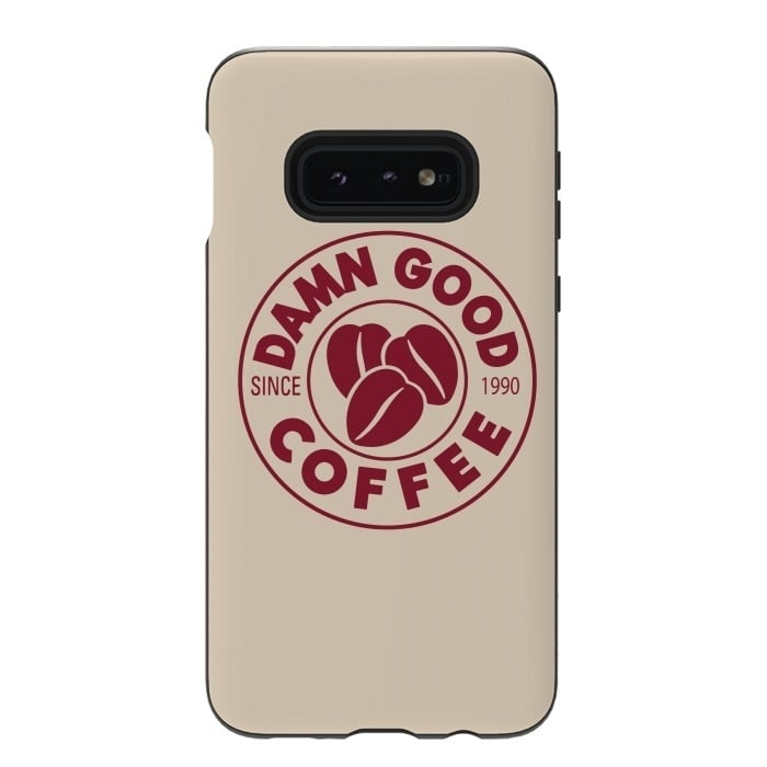Galaxy S10e StrongFit Twin Peaks Damn Good Coffee Costa by Alisterny