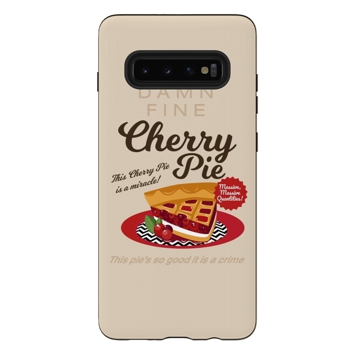 Galaxy S10 plus StrongFit Twin Peaks Damn Fine Cherry Pie by Alisterny