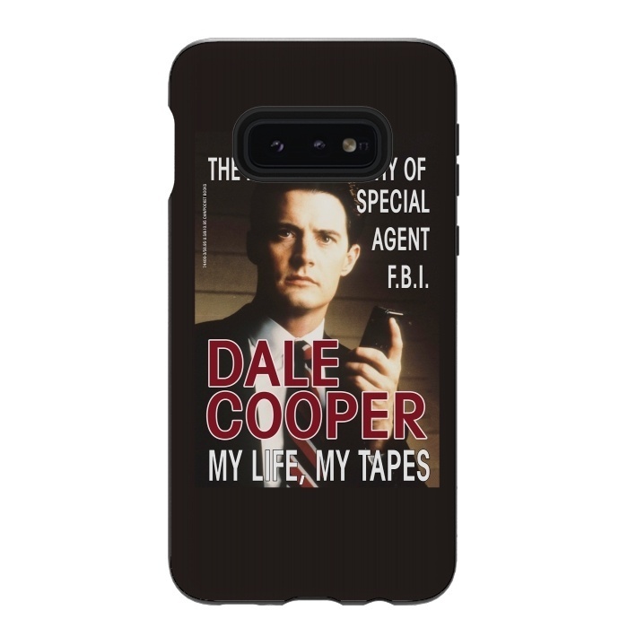 Galaxy S10e StrongFit Twin Peaks Dale Cooper Book by Alisterny