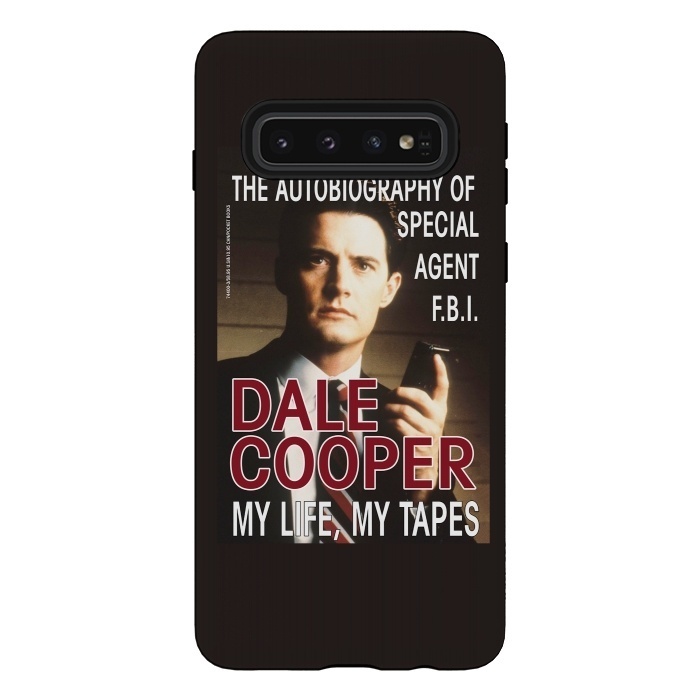 Galaxy S10 StrongFit Twin Peaks Dale Cooper Book by Alisterny