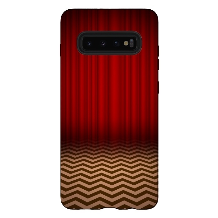 Galaxy S10 plus StrongFit Twin Peaks Red Room by Alisterny