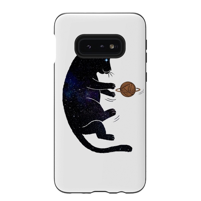 Galaxy S10e StrongFit Cat Universe by Coffee Man