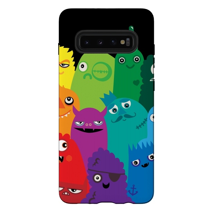 Galaxy S10 plus StrongFit Phone full of Monsters by Wotto