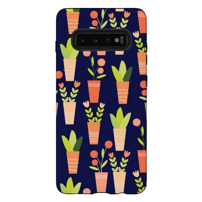 Galaxy S10 plus StrongFit little garden by Edith May