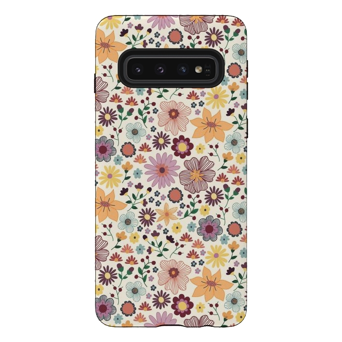 Galaxy S10 StrongFit Wild Bloom by TracyLucy Designs