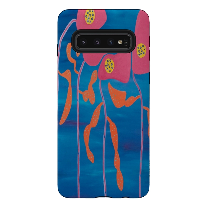 Galaxy S10 StrongFit Flowers of Chrion by Helen Joynson
