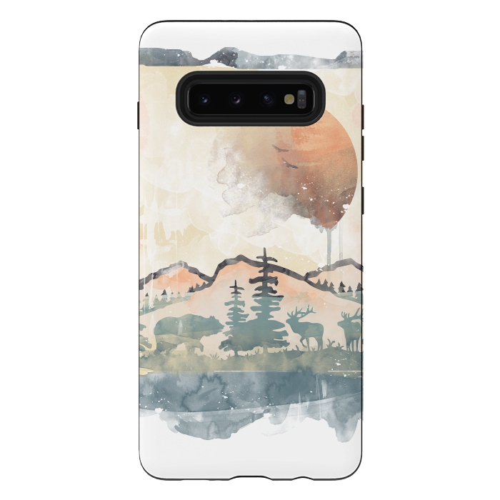 Galaxy S10 plus StrongFit FRAMED SCENERY by Elizabeth Dioquinto