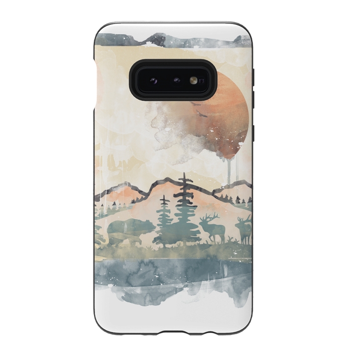 Galaxy S10e StrongFit FRAMED SCENERY by Elizabeth Dioquinto