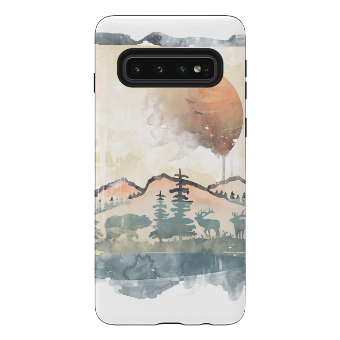 Galaxy S10 StrongFit FRAMED SCENERY by Elizabeth Dioquinto