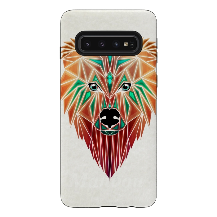 Galaxy S10 StrongFit bear by Manoou