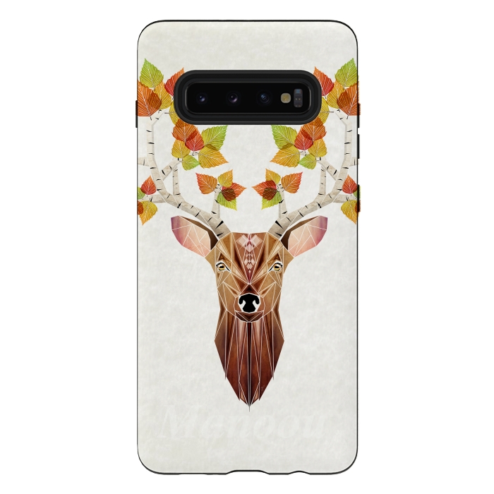 Galaxy S10 plus StrongFit deer autumn by Manoou