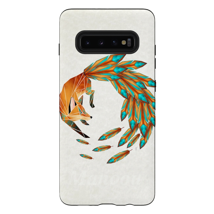 Galaxy S10 plus StrongFit fox cercle by Manoou