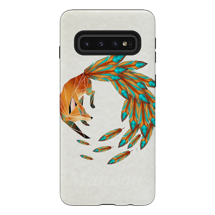 Galaxy S10 StrongFit fox cercle by Manoou