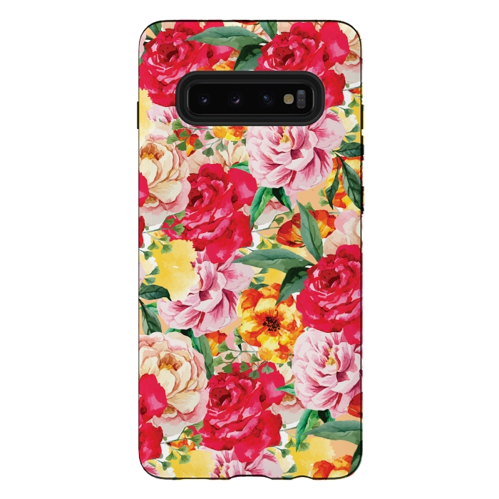 Galaxy S10 plus StrongFit Red Roses by Rossy Villarreal