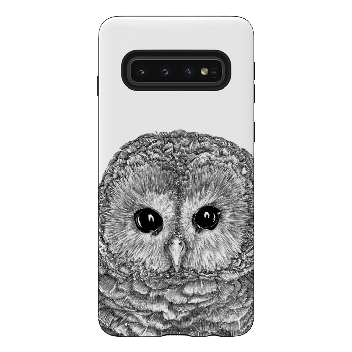 Galaxy S10 StrongFit Tiny Owl by ECMazur 