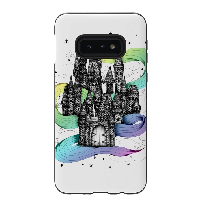 Galaxy S10e StrongFit Super Magic Rainbow Dream Castle by ECMazur 