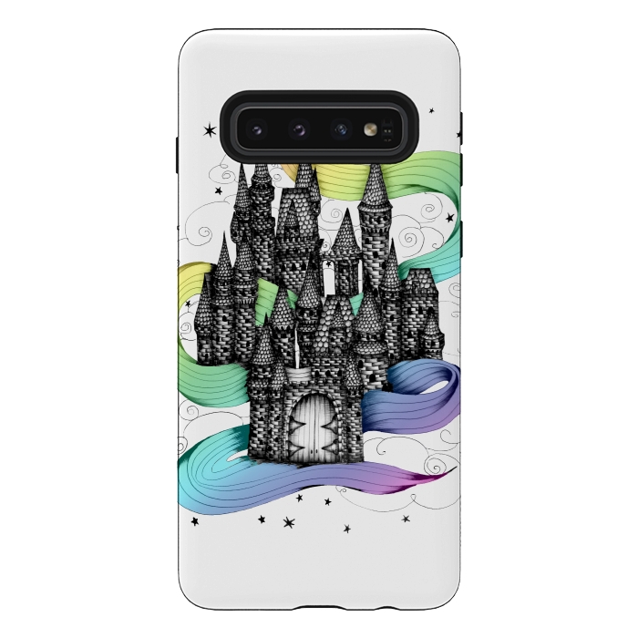 Galaxy S10 StrongFit Super Magic Rainbow Dream Castle by ECMazur 