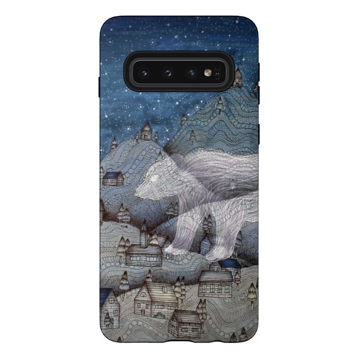 Galaxy S10 StrongFit I Protect this Place II | The Bear by ECMazur 