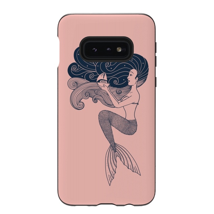 Galaxy S10e StrongFit Mermaid Rose by Coffee Man