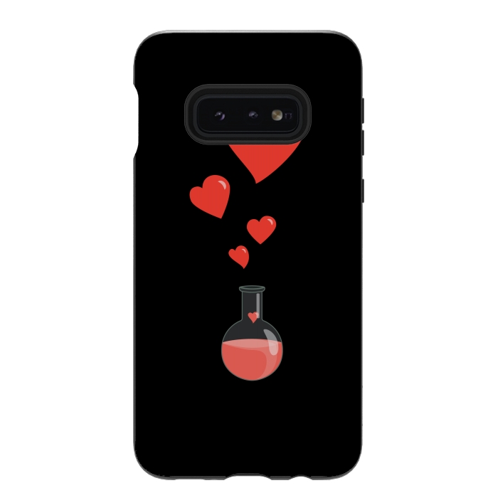 Galaxy S10e StrongFit Flask Of Hearts Love Chemistry by Boriana Giormova